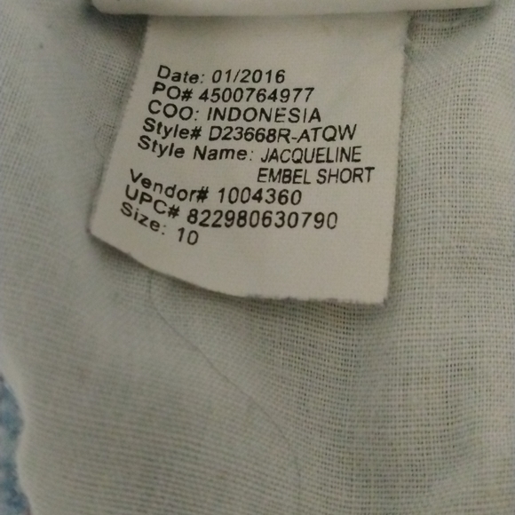 Gloria Vanderbilt Bling All Around Slimming Effect Shorts Sz. 10 - Picture 6 of 8